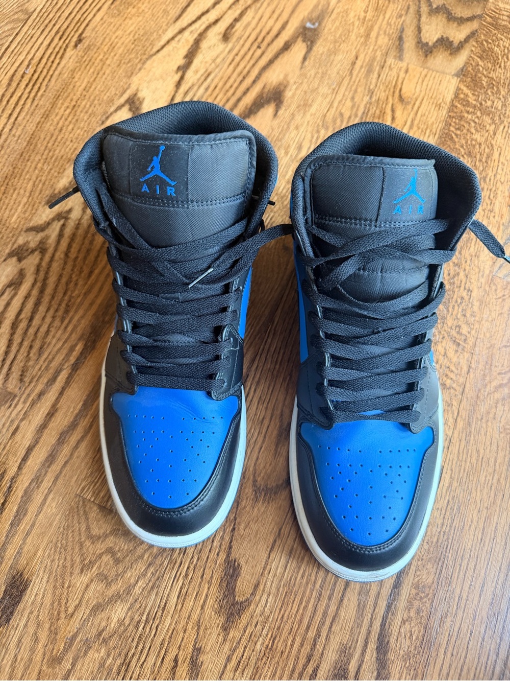 Jordan Men's Sneakers in Black and Blue size 11.5